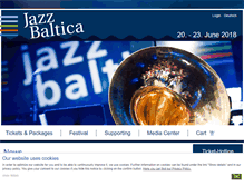 Tablet Screenshot of jazzbaltica.com